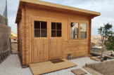 Gartenhaus aus Holz LILLE F (34 mm), 4x3 m, 12 m² customer 3
