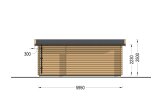 Gartenhaus aus Holz OAK (44 mm), 6x3 m, 18 m² specification 4