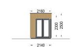 Gartenhaus aus Holz PREMIUM (34 mm + Holzverschalung), 2x2 m, 4 m² specification 2