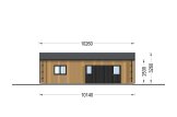 Holzhaus SELENE (Isoliert, 44 mm + Holzverschalung), 54 m² specification 4