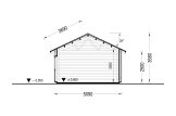 Holzgarage MIRA (66 mm + Holzverschalung), 5x6 m, 26 m² specification 6