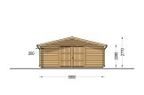 Holzgarage CLASSIC (44 mm), 6x6 m, 36 m² specification 2