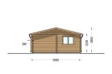 Carport aus Holz CLASSIC DUO PLUS 5,5 x 6 m mit Schuppen 2x6 m (44 mm) specification 5