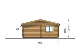 Doppelgarage aus Holz ALTERNATIVE DUO (44 mm), 6x6 m, 36 m² specification 5