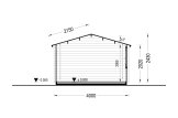 Gartenhaus aus Holz DREUX (34 mm), 4x4 m, 16 m² specification 6