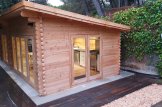 Gartenhaus aus Holz MAJA (66 mm), 7,5x4 m, 30 m² customer 3