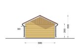 Holzgarage MIRA (66 mm + Holzverschalung), 5x6 m, 26 m² specification 4