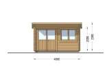 Gartenhaus aus Holz LILLE F (44 mm), 4x3 m, 12 m² specification 2