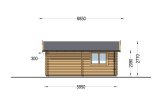 Holzgarage CLASSIC (44 mm), 6x6 m, 36 m² specification 5