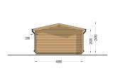 Gartenhaus aus Holz LILLE (44 mm), 4x5 m, 20 m² specification 4
