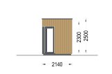 Gartenhaus aus Holz PREMIUM (34 mm + Holzverschalung), 2x2 m, 4 m² specification 3
