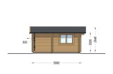 Kleines Holzhaus NINA (44 mm), 5x5 m, 25 m² specification 3
