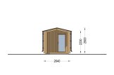 Gartensauna SERENE (34 mm + Holzverschalung), 5.3x2.5 m, 5 m² specification 2