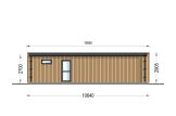 Kleines Holzhaus PREMIUM S (Isoliert, 34 mm + Holzverschalung), 10.5x4.5 m, 47 m² specification 4