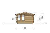 Gartenhaus aus Holz DEVON (44 mm), 6x4 m, 24 m² specification 5