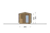 Gartensauna SERENE (34 mm + Holzverschalung), 3.3x2.5 m, 4.95 m² specification 3