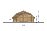 Holzgarage TEXAS (44 mm), 6x6 m, 36 m² specification 2