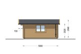 Gartenhaus aus Holz DREUX (44 mm), 5x5 m, 25 m² specification 5