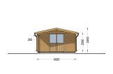 Gartenhaus aus Holz RENNES (34 mm), 4x3 m, 12 m² specification 2