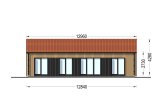 Holzhaus NICOLE (PREMIUM Isoliert, 66 mm + Holzverschalung), 68 m² specification 2
