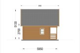 Blockbohlenhaus LIVINGTON S (Isoliert, 44+44 mm), 50 m² specification 4