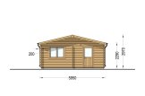 Dreifachgarage aus Holz ALTERNATIVE TRIO (44 mm), 9x6 m, 54 m² specification 2