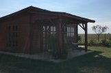 Gartenhaus aus Holz HELEN (44 mm), 6x6 m, 24 m² + 12,5 m² Terrasse customer 2