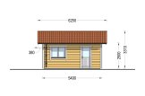 Holzgarage MIRA (66 mm + Holzverschalung), 3x5 m, 16 m² specification 3