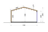 Gartenhaus aus Holz PIA S (34 mm + Holzverschalung), 5x5 m, 25 m² specification 6