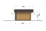Gartenhaus aus Holz LILLE (34 mm), 5x4 m, 20 m² specification 3