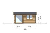 Gartenhaus aus Holz OSLO (34 mm), 5x4 m, 20 m² specification 2