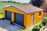 Doppelgarage aus Holz SILVIA DUO ALT (34 mm + Holzverschalung), 6x6 m, 36 m² customer 1
