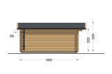 Gartenhaus aus Holz LILLE (44 mm), 4x5 m, 20 m² specification 3