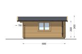 Gartenhaus aus Holz LILLE (44 mm), 4x5 m, 20 m² specification 5