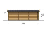 Holzgarage CLASSIC (34 mm), 4 x 7.5 m, 30 m² specification 5