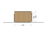 Gartenhaus aus Holz PREMIUM (34 mm + Holzverschalung), 7x4 m, 25 m² specification 3