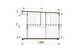Holzhaus KAYA 4 (Isoliert, 44 mm + Holzverschalung), 64 m² specification 7