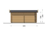 Holzgarage CLASSIC (34 mm), 3,2 x 5,2, 16 m² specification 5