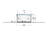 Kleines Holzhaus PREMIUM S (Isoliert, 34 mm + Holzverschalung), 10.5x4.5 m, 47 m² specification 6