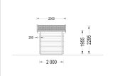 Gartenhaus aus Holz NANO (28 mm), 2,5x2 m, 5 m² specification 3