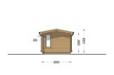 Gartenhaus aus Holz POOLHOUSE (44 mm), 4x3 m, 12 m² specification 5