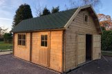 Holzgarage MISSISSIPPI (44 mm), 5x6 m, 30 m² customer 3