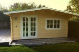 Gartenhaus aus Holz WISSOUS (Isoliert, 44+44 mm), 5x5 m, 25 m² customer 2