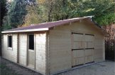 Holzgarage CLASSIC (44 mm), 6x6 m, 36 m² customer 3