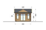 Gartenhaus aus Holz CLOCKHOUSE (34 mm), 4x3 m, 12 m² specification 2