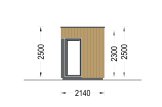 Gartenhaus aus Holz PREMIUM (34 mm + Holzverschalung), 3x2 m, 6 m² specification 3