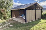 Carport aus Holz Mit Seitenwand LUNA DUO, 6x6 m customer 3