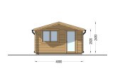 Gartenhaus aus Holz DREUX (34 mm), 4x4 m, 16 m² specification 2