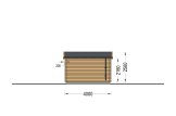 Holzgarage mit Flachdach MODERN (44 mm), 4x6 m, 24 m² specification 4