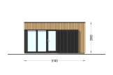 Gartenhaus aus Holz PREMIUM (34 mm + Holzverschalung), 5x3 m, 13 m² specification 2